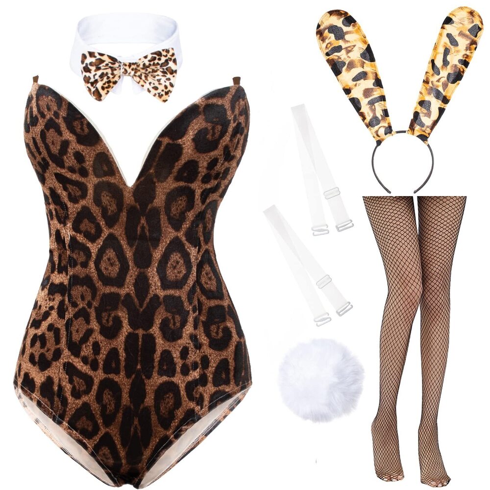 5187 Anime Bunny Girl Costume One Piece Bodysuit Halloween Cosplay Catsuit
